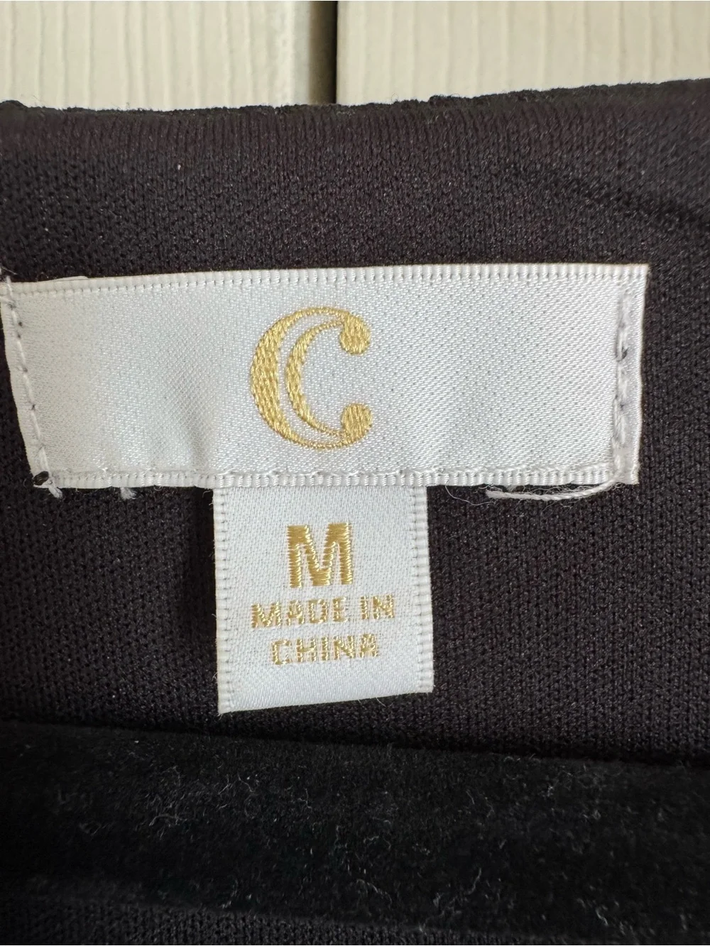Charming Charlie Black ZipZag Sheath Dress Size Medium
